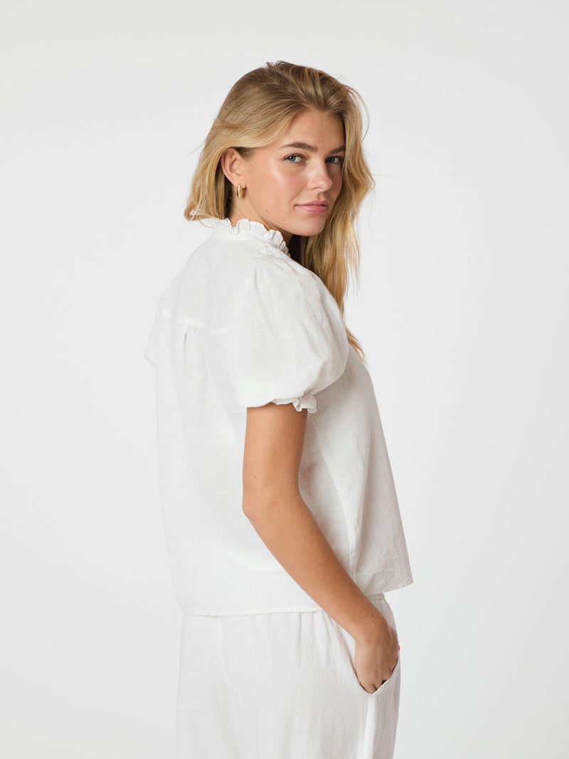 Neo Noir Odesa Linen Blouse 160264 Col. White 120