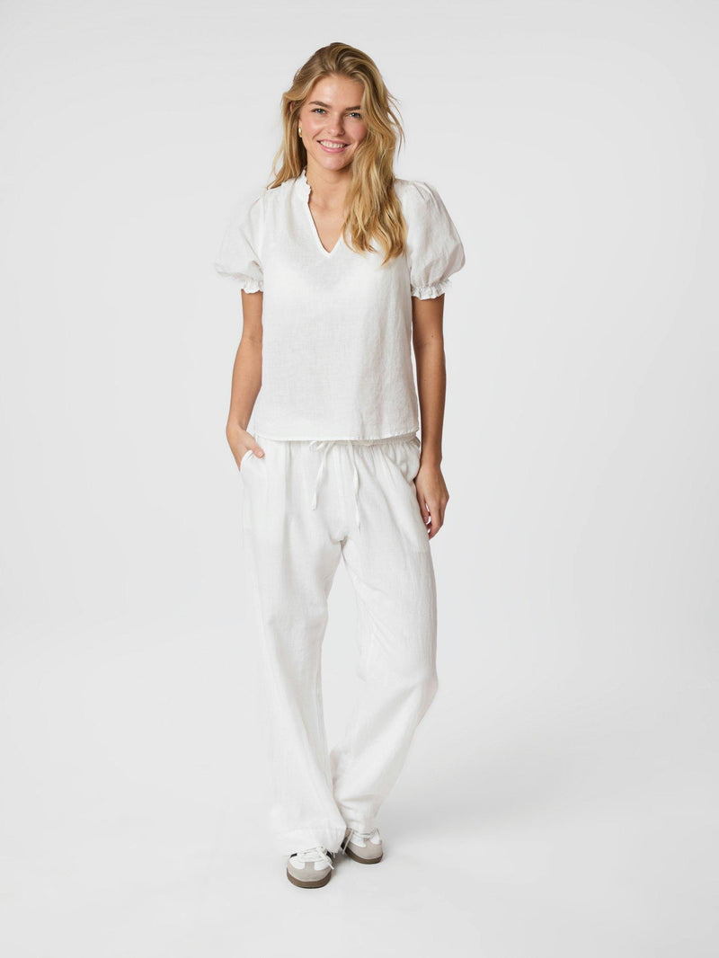 Neo Noir Odesa Linen Blouse 160264 Col. White 120