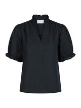 Neo Noir Odesa Linen Blouse 160264 Col. Navy 141