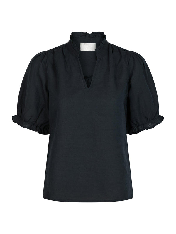 Neo Noir Odesa Linen Blouse 160264 Col. Navy 141