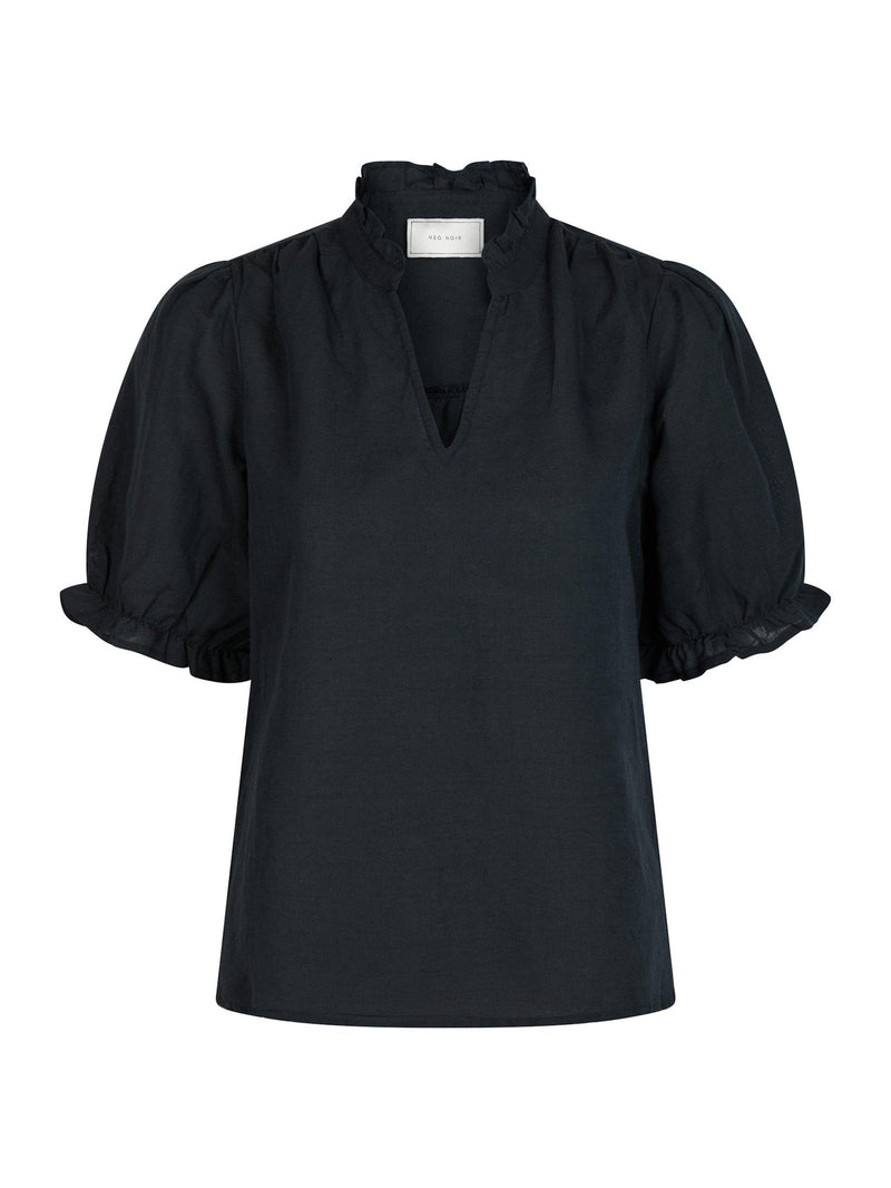 Neo Noir Odesa Linen Blouse 160264 Col. Navy 141