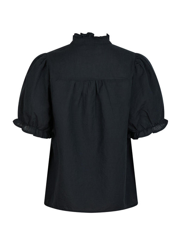 Neo Noir Odesa Linen Blouse 160264 Col. Navy 141