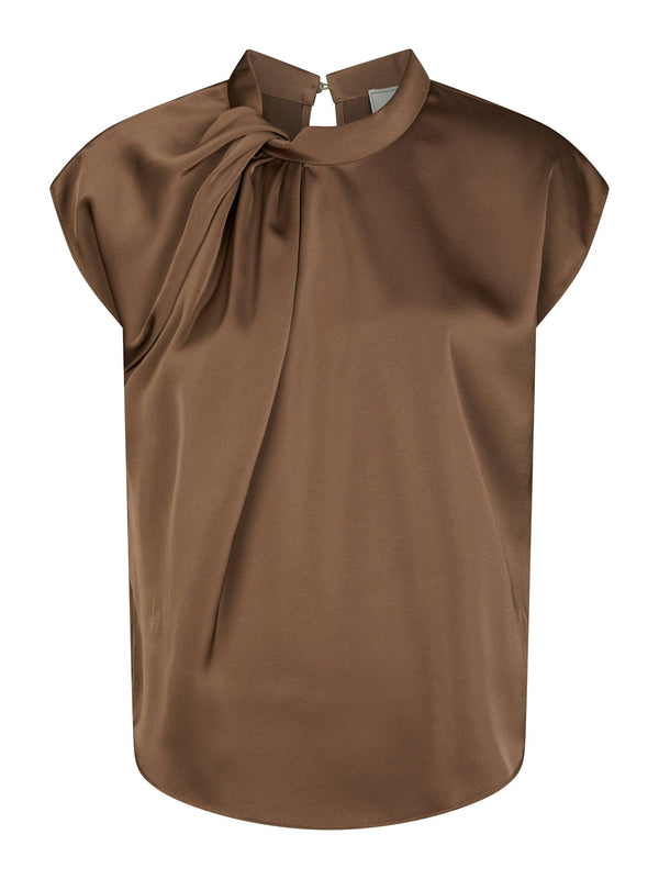 Neo Noir Fleur Drapy Satin Blouse 160990 Col. 306