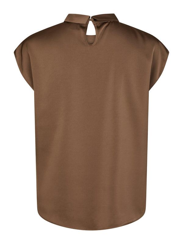 Neo Noir Fleur Drapy Satin Blouse 160990 Col. 306