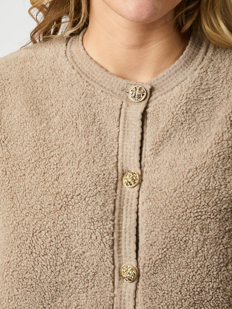 Neo Noir Limo Fluffy Knit Cardigan 161963 Col.125
