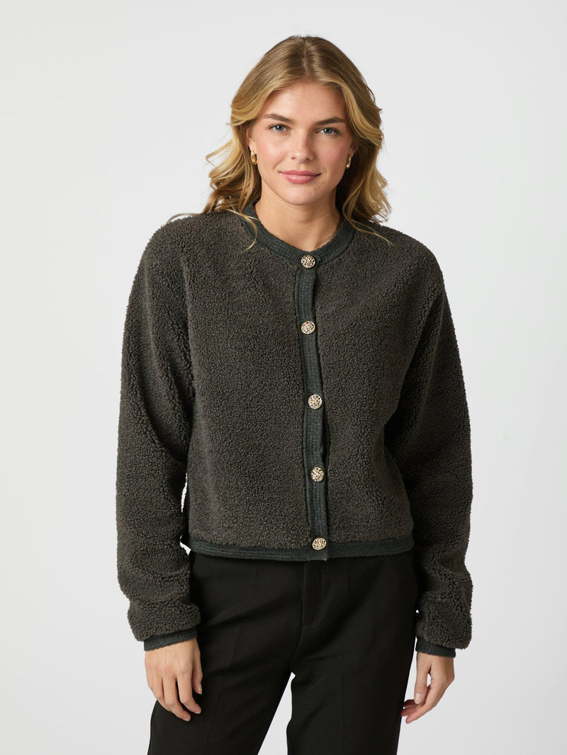 Neo Noir Limo Fluffy Knit Cardigan 161963 Col.132
