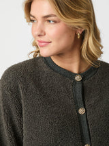 Neo Noir Limo Fluffy Knit Cardigan 161963 Col.132