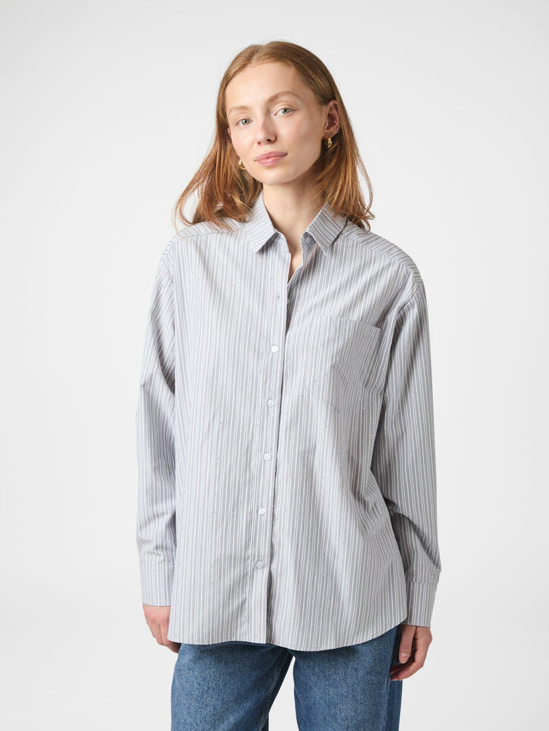 Neo Noir Dalma Stripe Stone Shirt 162109 Col. 131
