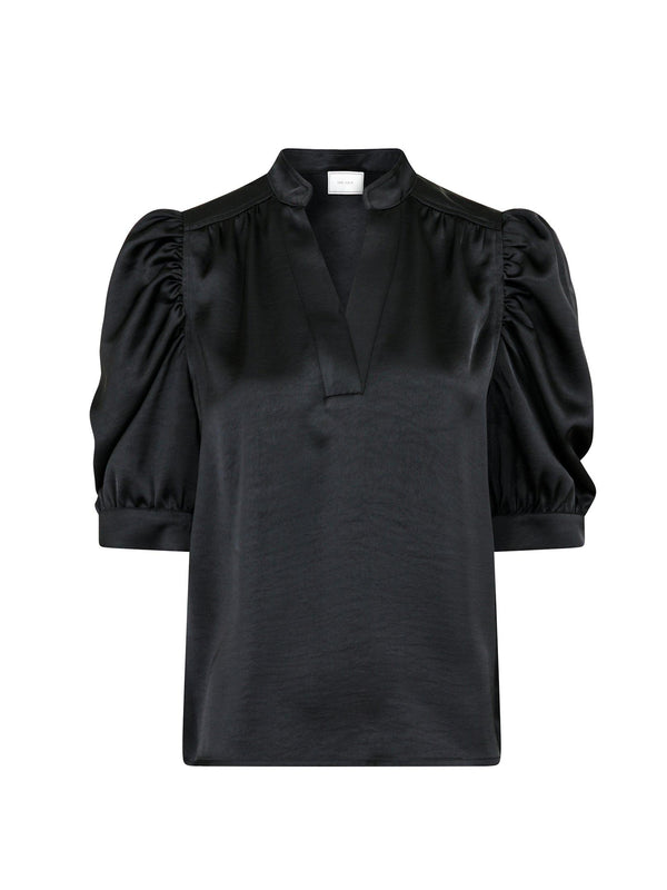 Neo Noir Bluse Roella Heavy Sort 100