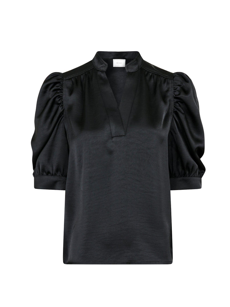Neo Noir Bluse Roella Heavy Sort 100