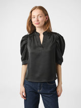 Neo Noir Bluse Roella Heavy Sort 100