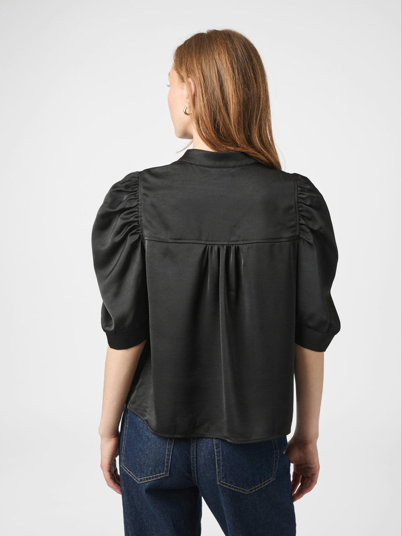 Neo Noir Bluse Roella Heavy Sort 100
