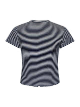 Neo Noir T-Shirt Lonnie Stripe 162882 Navy 702