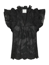 Neo Noir Top Jayla Big Embroidery 163034 Sort 100