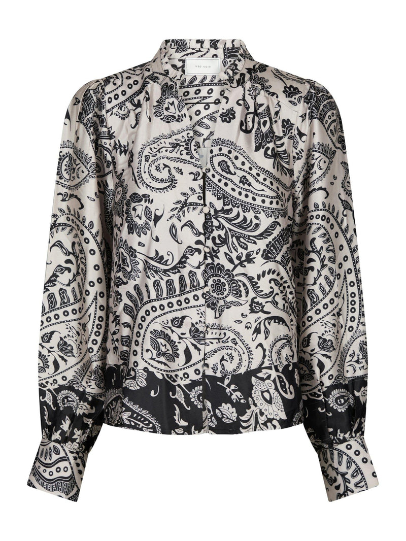 Neo Noir Bluse Massima Paisley 164308 Sand