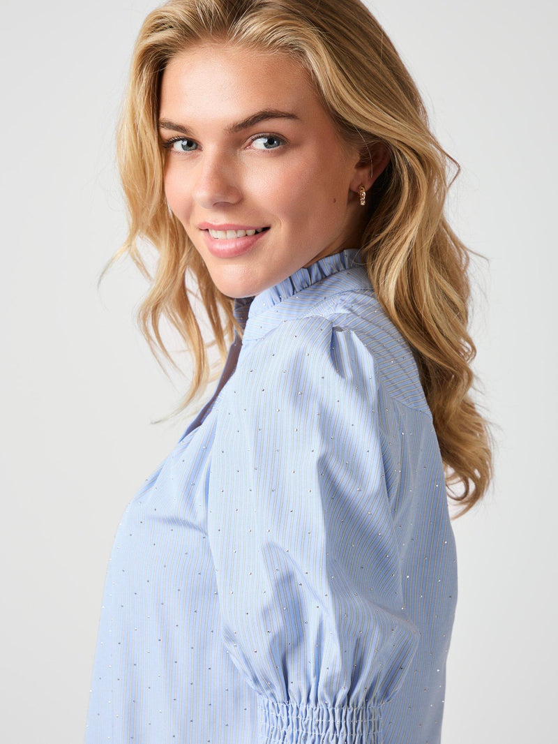 Neo Noir Diana B Stripe Stone Blouse Col. 145