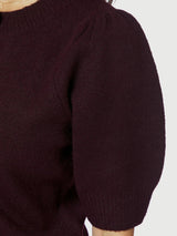 Neo Noir Trudy Deco Knit Cardigan 164514 Col. Wine