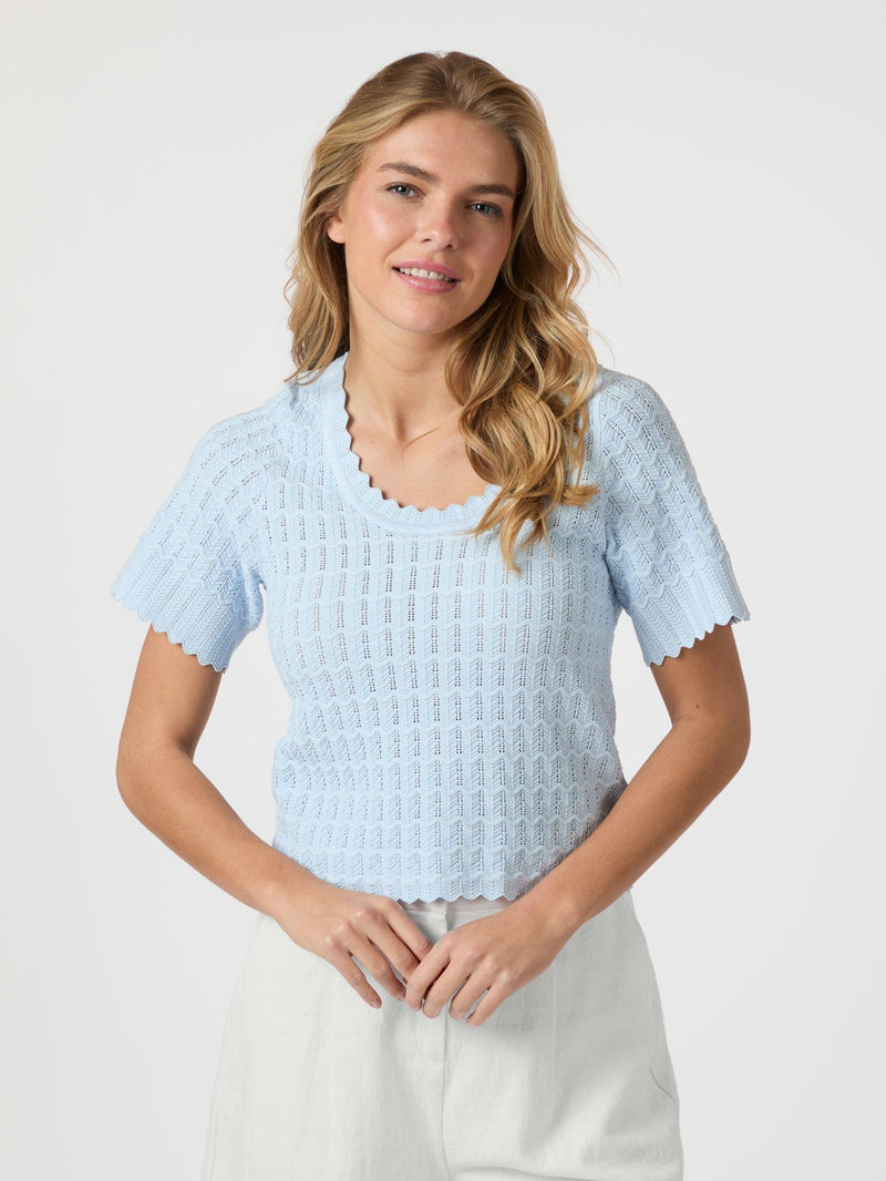 Neo Noir Meiko Solid Knit Blouse 164706 Col. 145