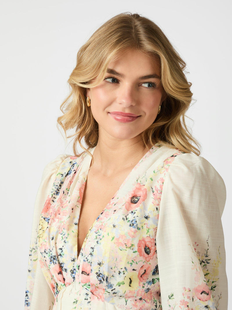 Neo Noir Silfi Flower Print Dress 164828 Col. 122
