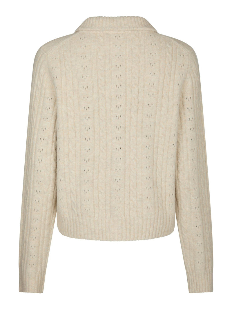 Neo Noir Emelie Knit Cardigan 164921 Col. Ivory