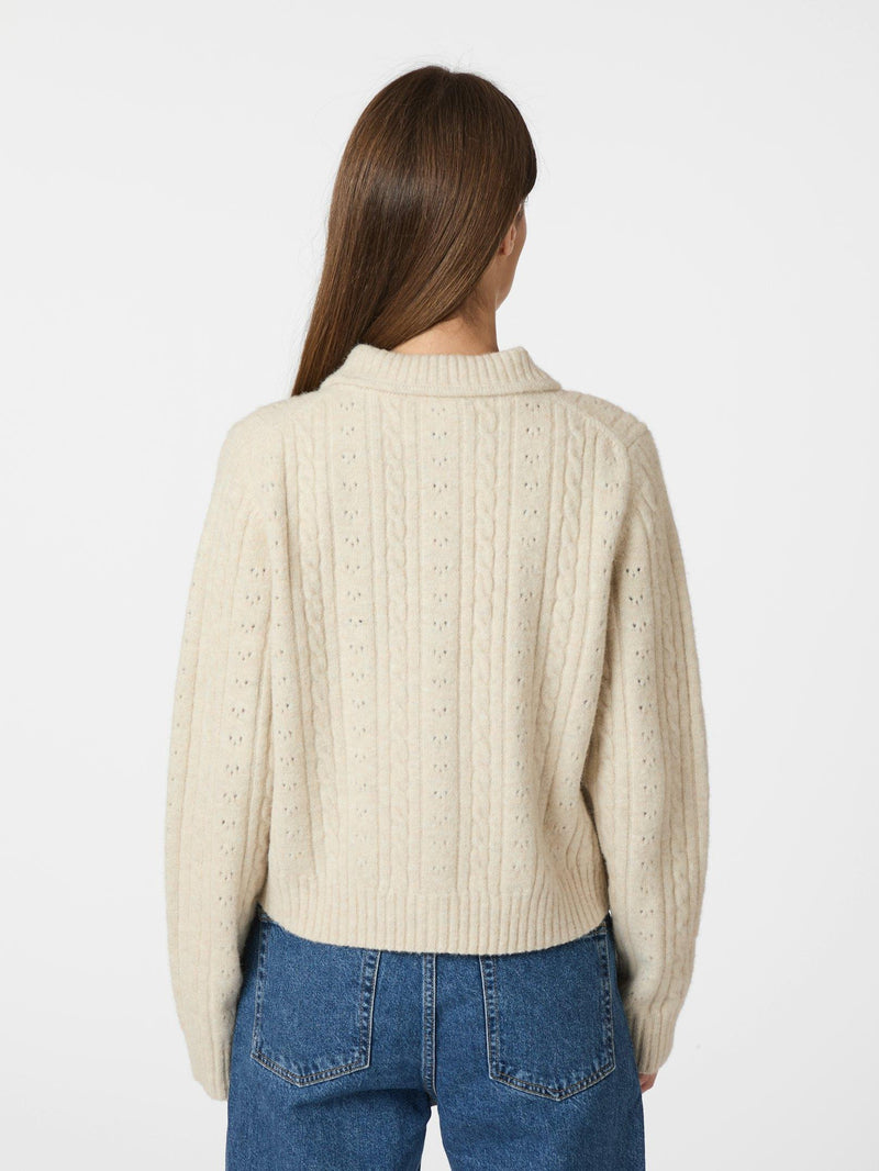 Neo Noir Emelie Knit Cardigan 164921 Col. Ivory