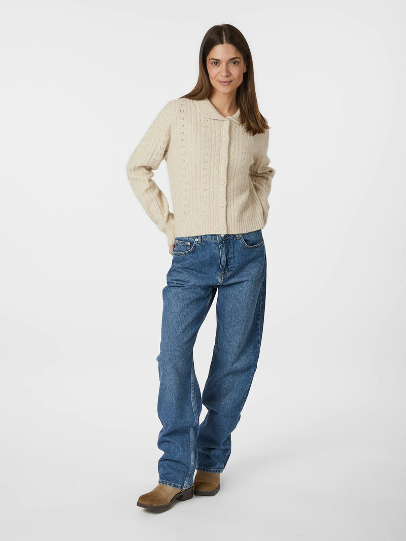 Neo Noir Emelie Knit Cardigan 164921 Col. Ivory