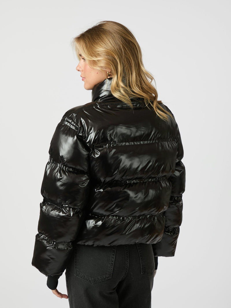 Neo Noir Rhea Shiny Puffer Jacket 165094 Col. 100