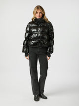 Neo Noir Rhea Shiny Puffer Jacket 165094 Col. 100
