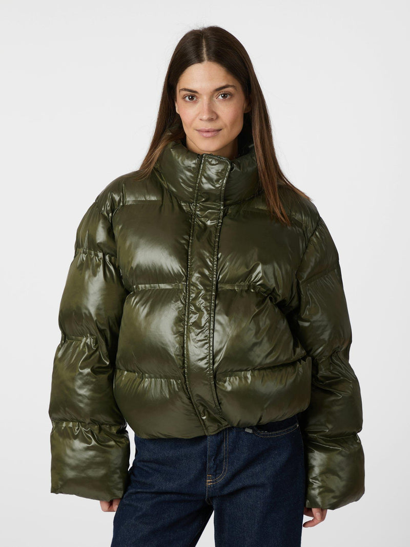 Neo Noir Rhea Shiny Jakke 165094. Col:Olive