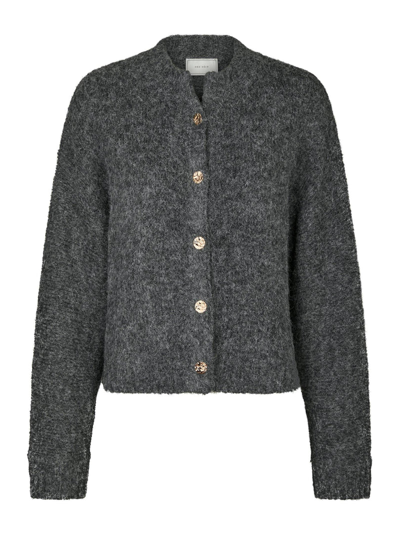 Neo Noir Taura Fluffy Knit Cardigan 165103 Col.132