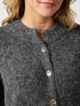 Neo Noir Taura Fluffy Knit Cardigan 165103 Col.132