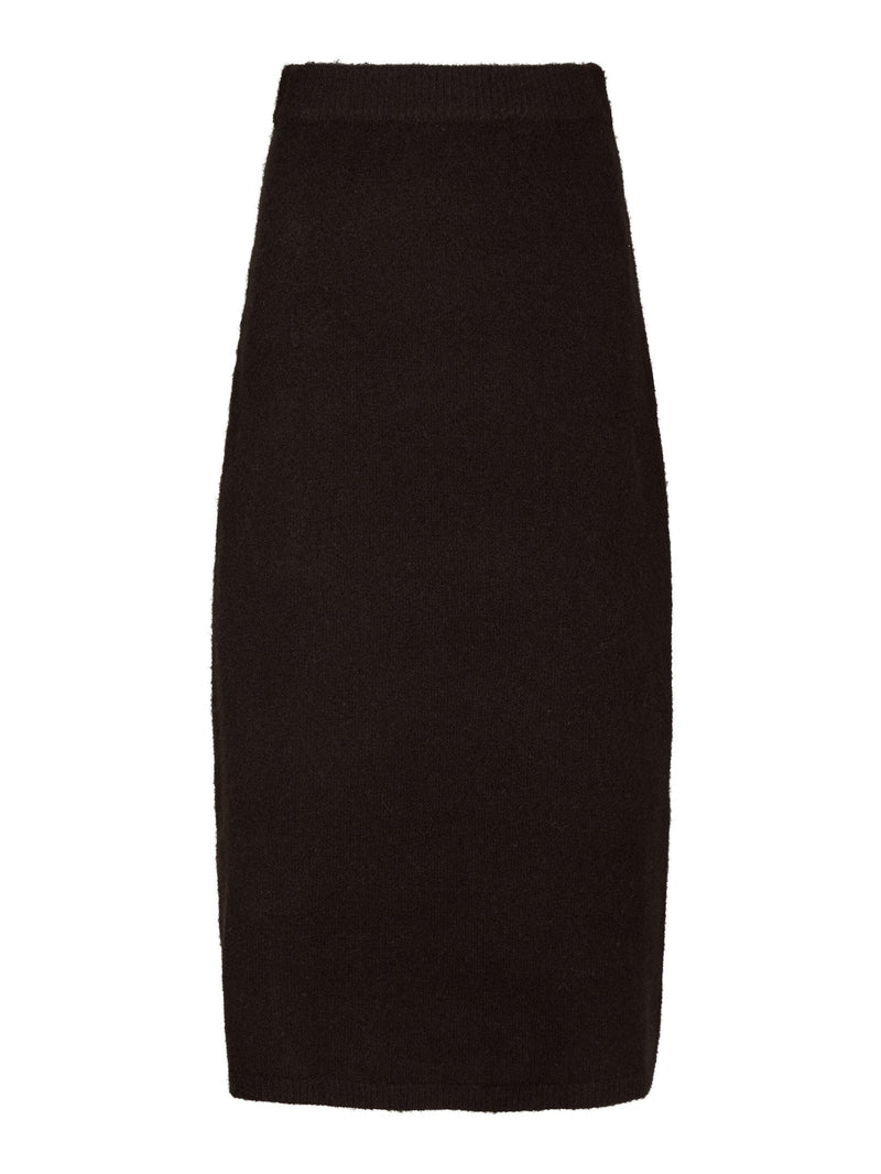 Neo Noir Hynne Knit Skirt 165392 Col. Dark Brown