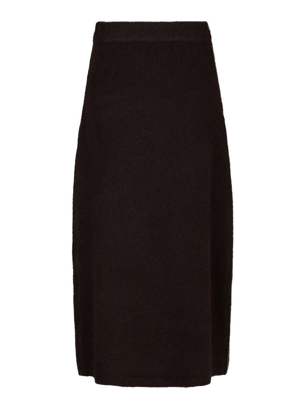 Neo Noir Hynne Knit Skirt 165392 Col. Dark Brown