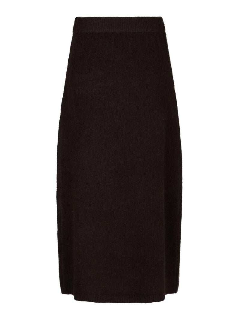 Neo Noir Hynne Knit Skirt 165392 Col. Dark Brown