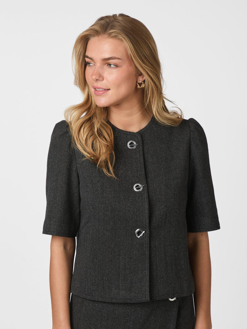 Neo Noir Xanthe Herringbone Blazer 165683 Col.104