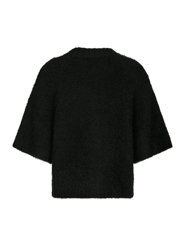 Neo Noir Benuta Fluffy knit Cardigan 165816 Col. Black