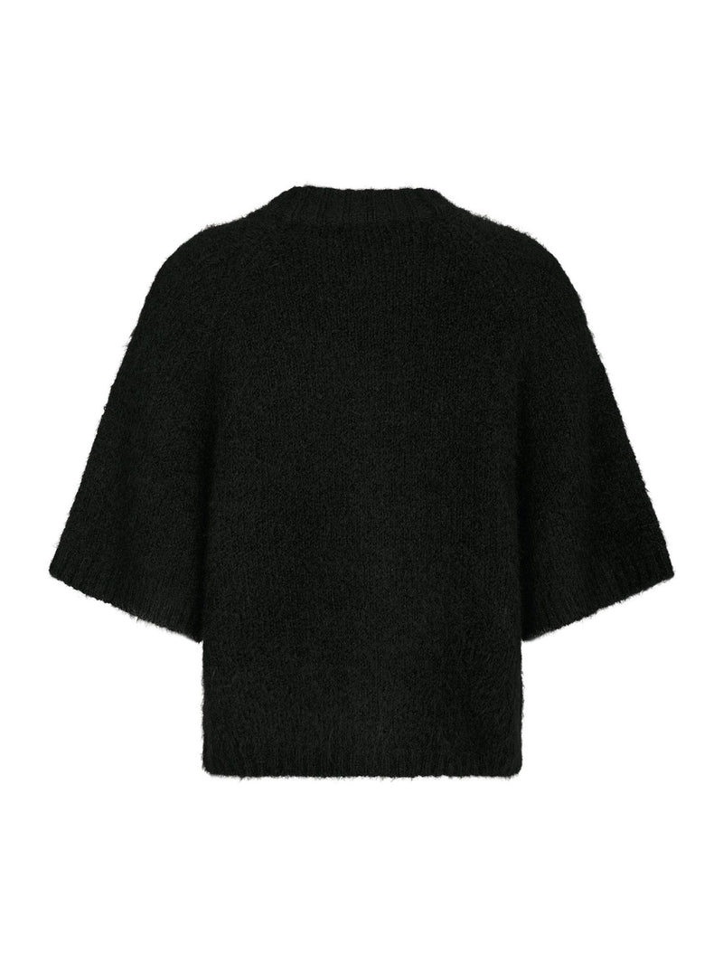 Neo Noir Benuta Fluffy knit Cardigan 165816 Col. Black