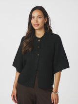 Neo Noir Benuta Fluffy knit Cardigan 165816 Col. Black