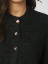Neo Noir Benuta Fluffy knit Cardigan 165816 Col. Black