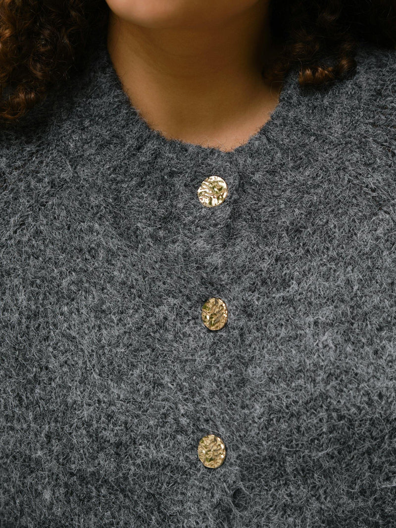 Neo Noir Benuta Fluffy  Knit Cardigan 165816 Col. 136