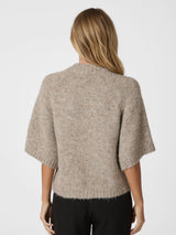 Neo Noir Benuta Fluffy Knit Cardigan 165816 Col. Beige Melange 976