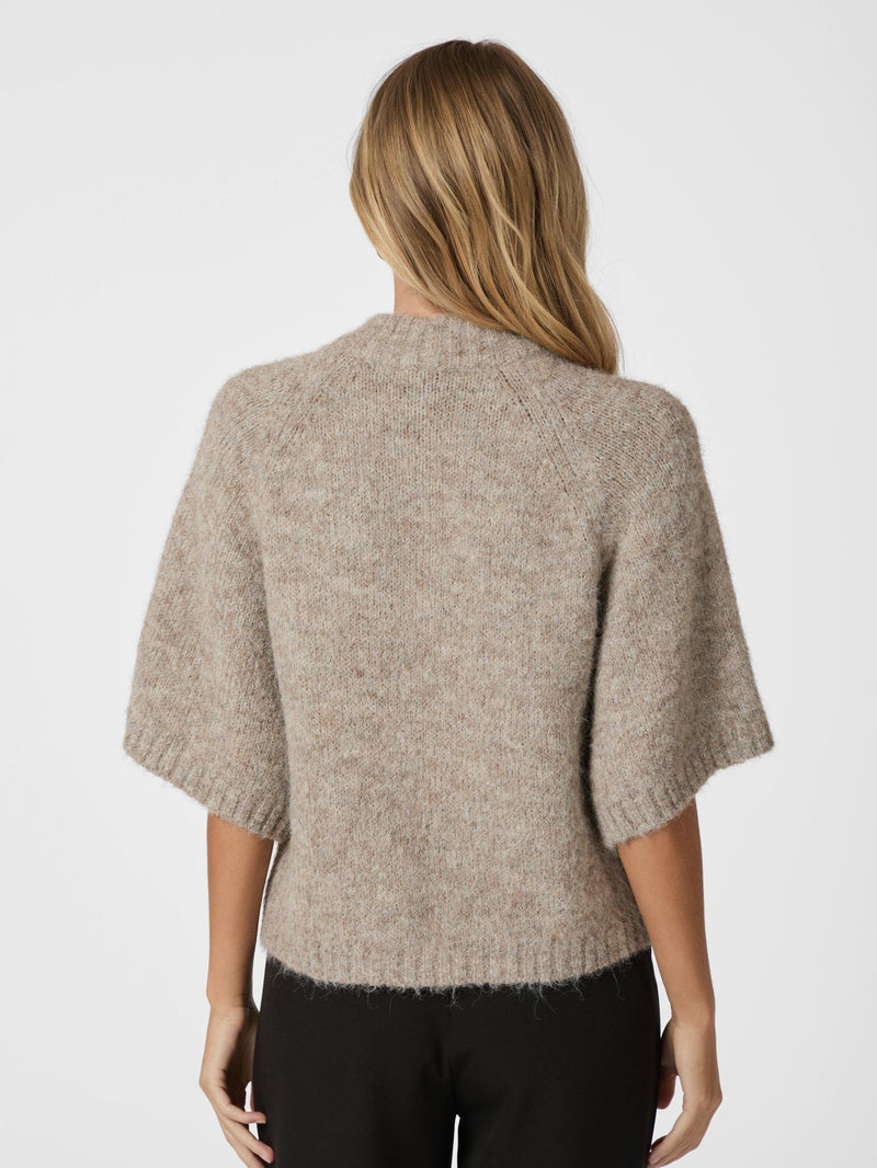 Neo Noir Benuta Fluffy Knit Cardigan 165816 Col. Beige Melange 976