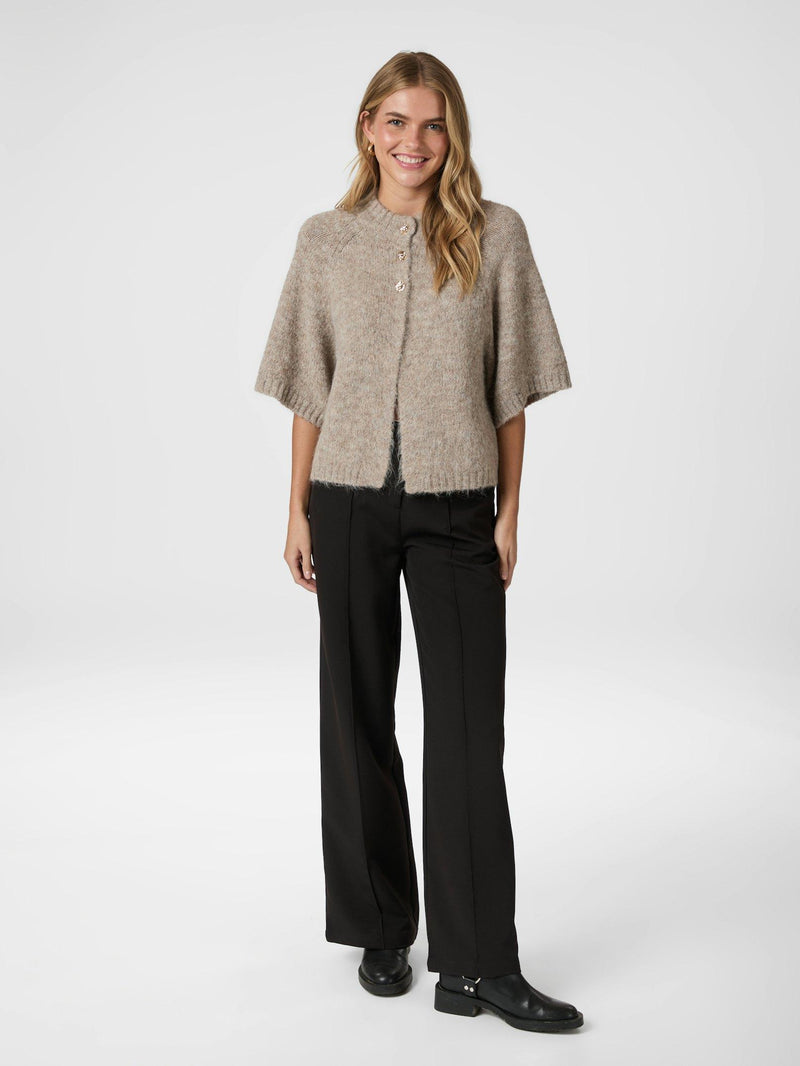 Neo Noir Benuta Fluffy Knit Cardigan 165816 Col. Beige Melange 976