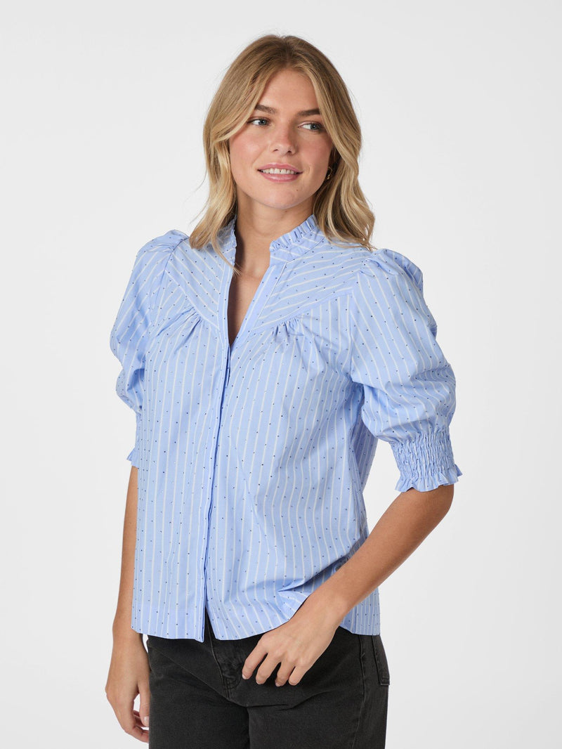 Neo Noir Diana Stripy Stone Blouse 166042 Col.145