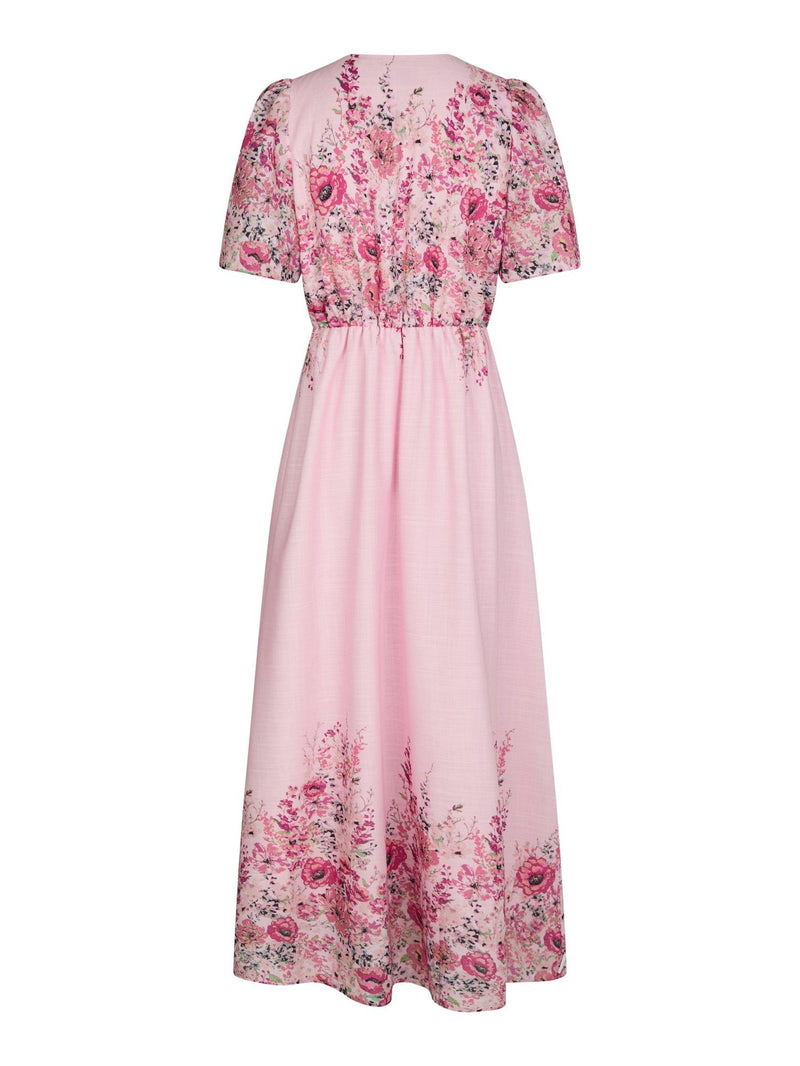 Neo Noir Serna Flower Print Dress new cols 166177 Col. Light Pink