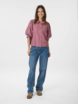 Neo Noir Etta Soft Stripe Stone Shirt 166416 Col: 393