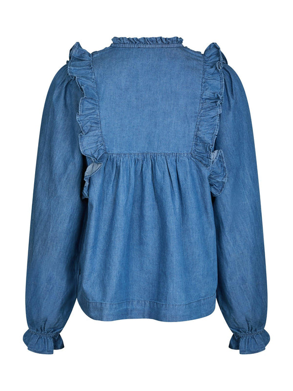 Neo Noir Janis Denim Blouse 166664 Col. Blue