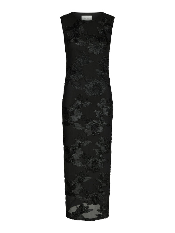 Neo Noir Tiranna Big Flower Mesh Dress Col. 100