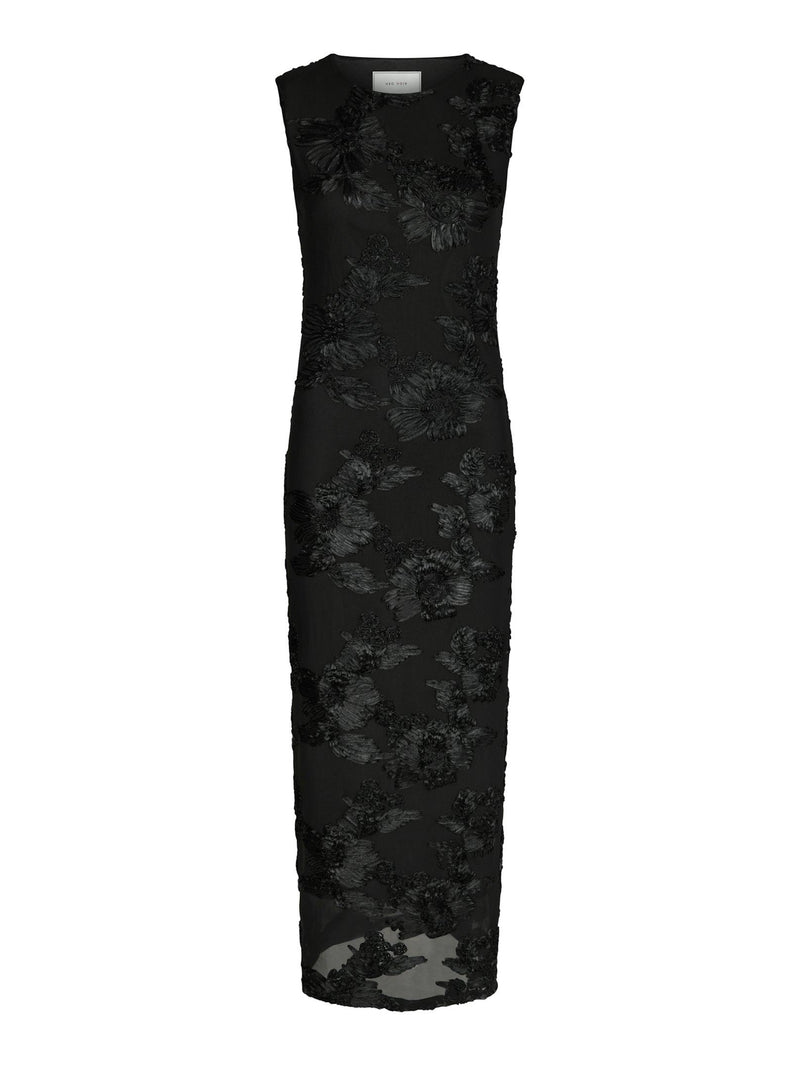 Neo Noir Tiranna Big Flower Mesh Dress Col. 100
