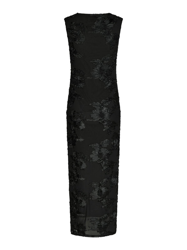 Neo Noir Tiranna Big Flower Mesh Dress Col. 100